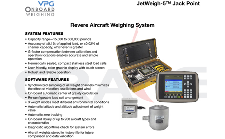 VPG/JetWeigh-5™ Aircraft Weight SystemwCQO
