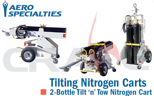 AEROSPECIALTIES/ͨC(j)ƺ?d)?2-Bottle Tiltn Tow Nitrogen Cart
