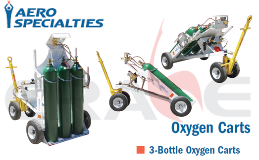 AEROSPECIALTIES/ͨwC(j)3ƿb܇/3-Bottle Oxygen Carts